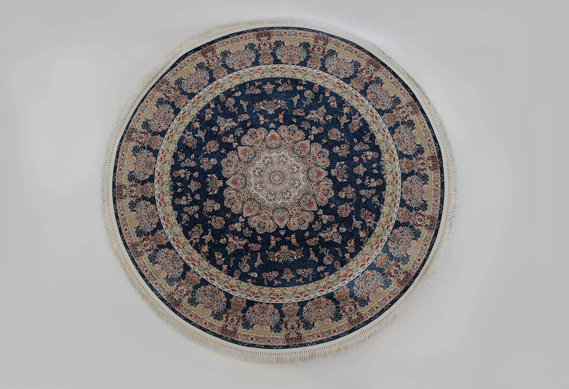Zartosht 5858 Marin Blue Round Rug - Australian Rugs
