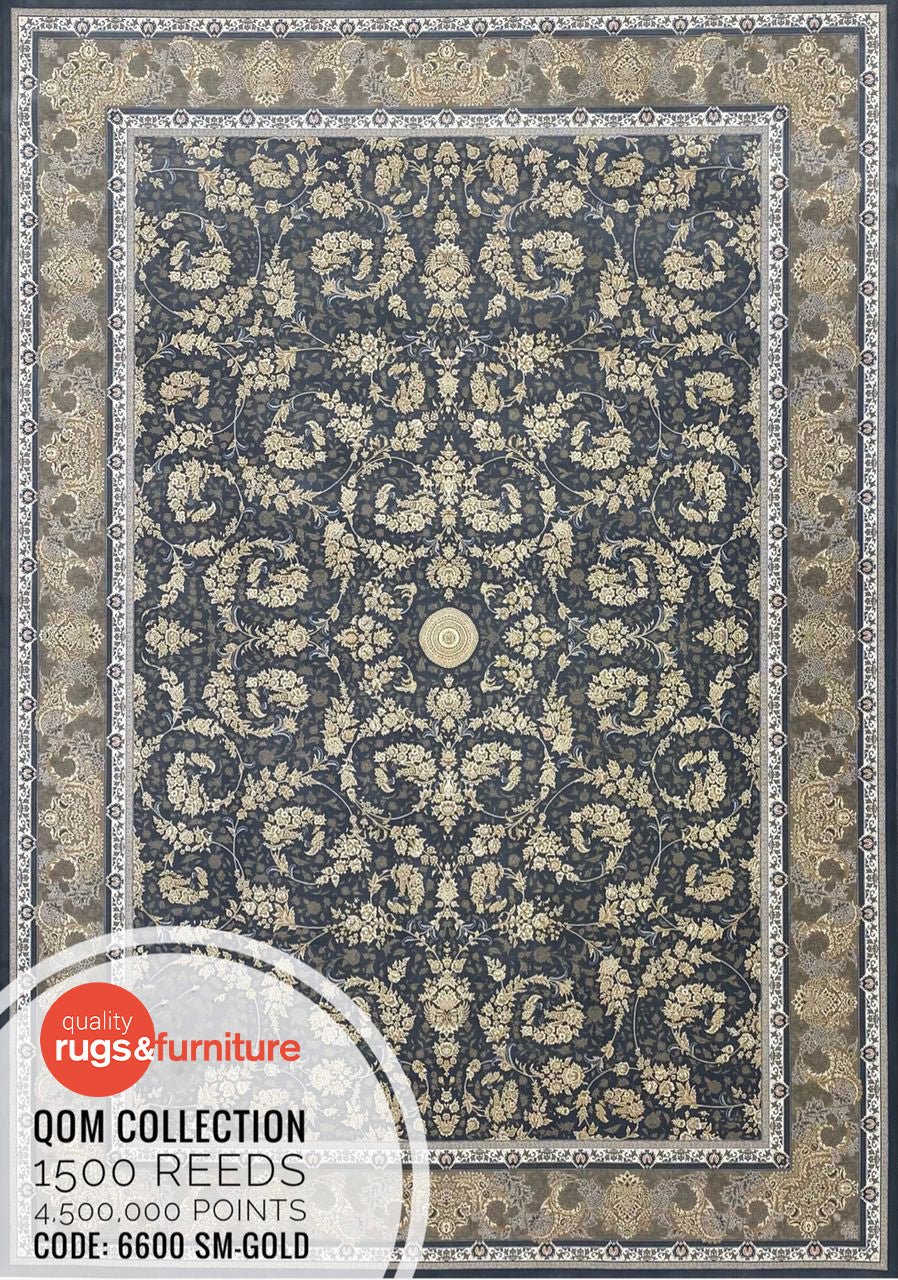 Zartosht 6600 SM-Gold Round Rug - Australian Rugs